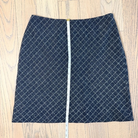 Ann Taylor Women’s Vintage Wool Silk Blend Argyle Flare Lined Mini Skirt Size 10 - Picture 4 of 10